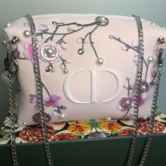 DIOR cosmetic case customized & converted to crossbody. Excellent condition - Picture 4 of 17